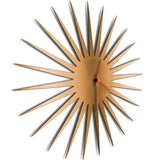 Adam Schwoeppe 'MCM Starburst Clock Bronze' Midcentury Modern Style Wall Clock - N/A