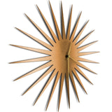 Adam Schwoeppe 'MCM Starburst Clock Bronze' Midcentury Modern Style Wall Clock - N/A