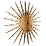 Adam Schwoeppe 'MCM Starburst Clock Bronze' Midcentury Modern Style Wall Clock - N/A