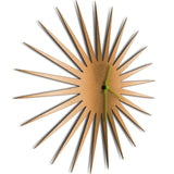 Adam Schwoeppe 'MCM Starburst Clock Bronze' Midcentury Modern Style Wall Clock - N/A