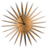 Adam Schwoeppe 'MCM Starburst Clock Bronze' Midcentury Modern Style Wall Clock - N/A