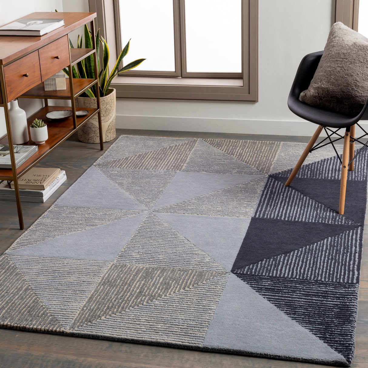 Artistic Weavers Adams Hand Tufted Geometric Wool Rug