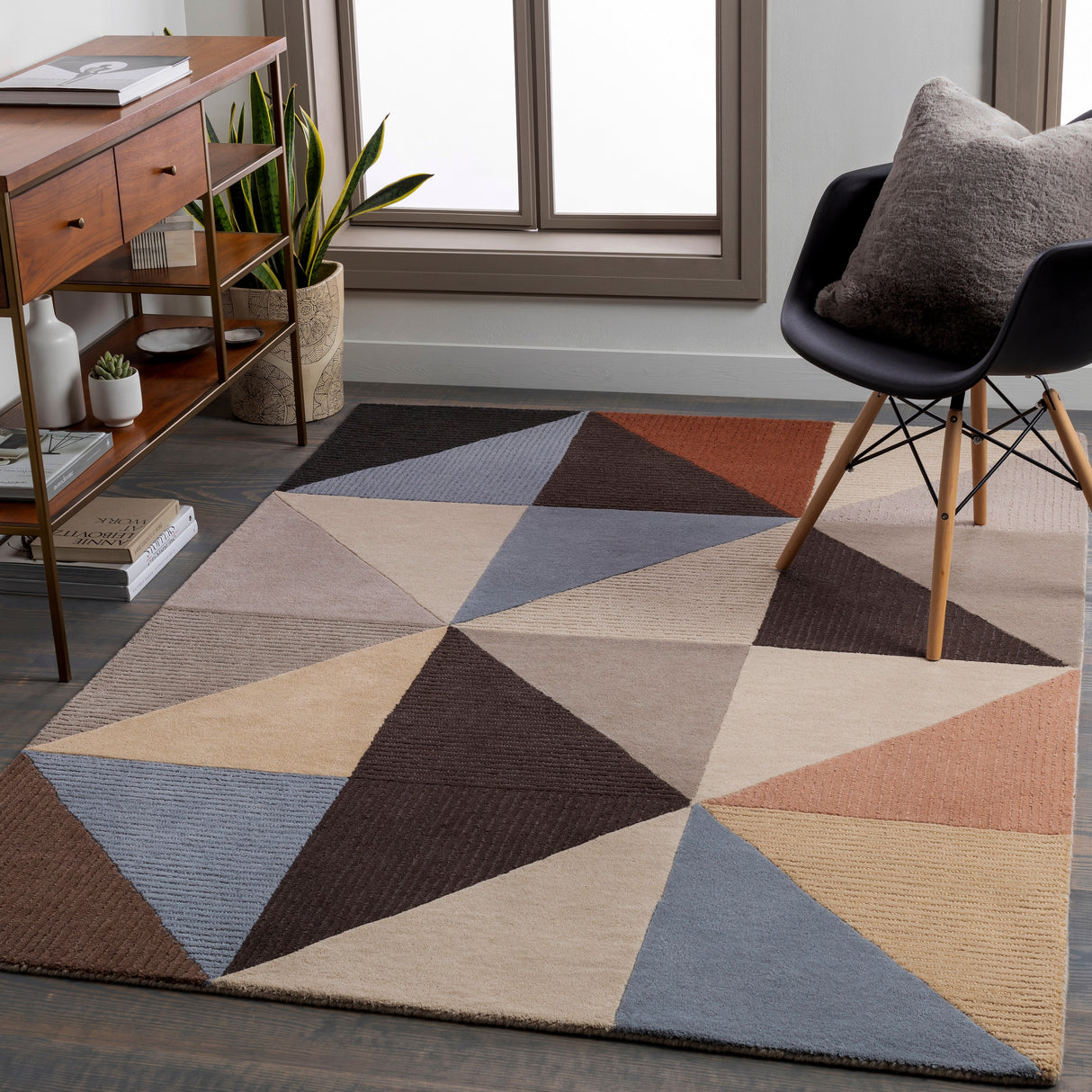 Artistic Weavers Adams Hand Tufted Geometric Wool Rug