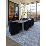 Adana Transitional Metallic Rug, Silver Gray/Ivory, Area Rug