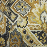 Adarna Floral Gold Onyx Feather and Down Filled Throw Pillow