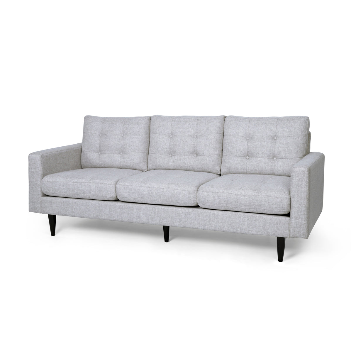 Adderbury Contemporary 3-seat Tufted Fabric Sofa by Christopher Knight Home