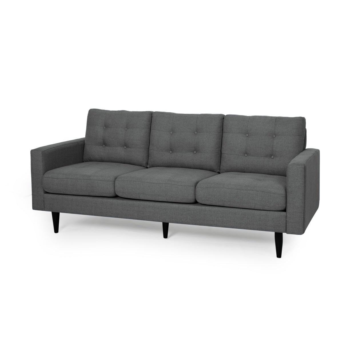 Adderbury Contemporary 3-seat Tufted Fabric Sofa by Christopher Knight Home