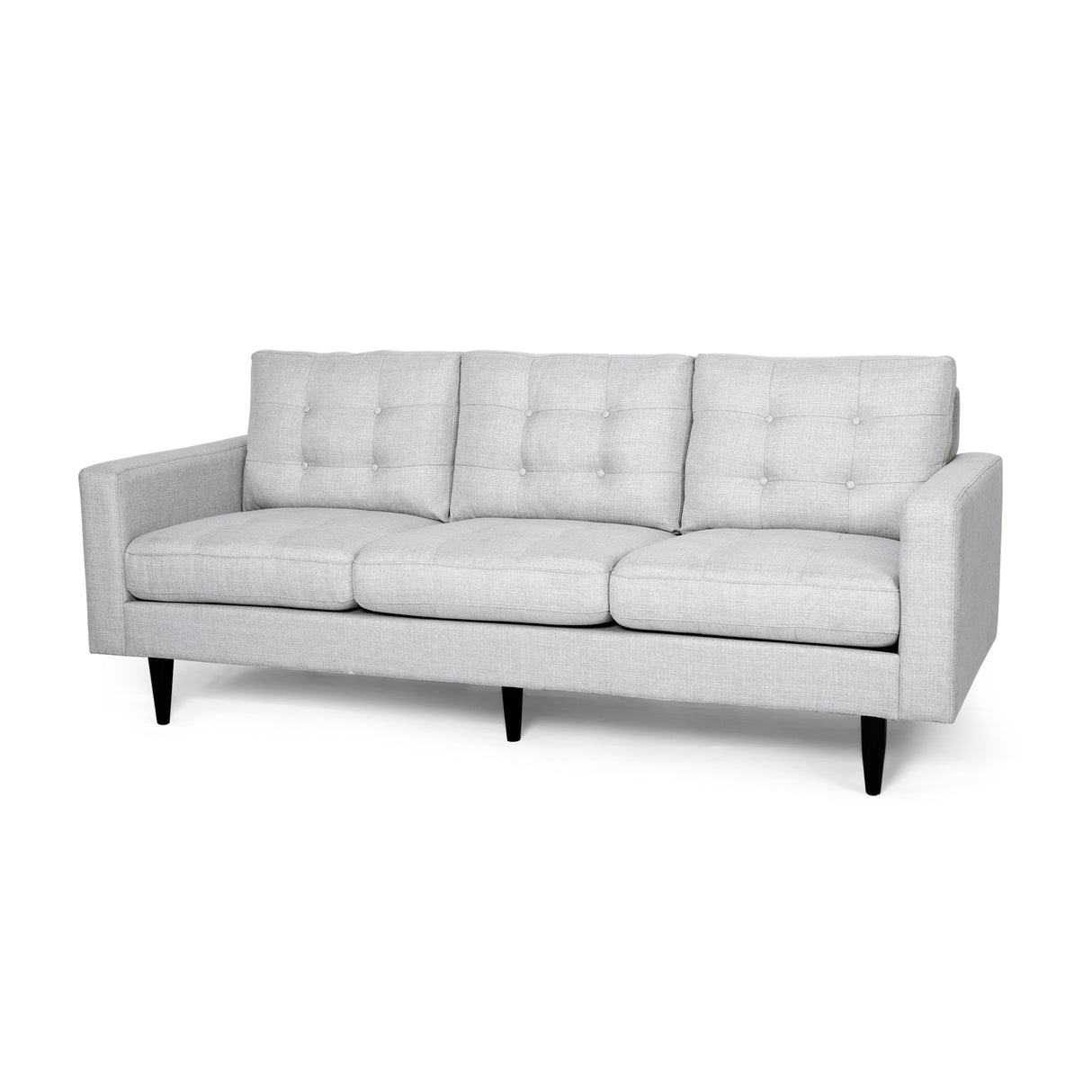 Adderbury Contemporary 3-seat Tufted Fabric Sofa by Christopher Knight Home