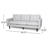 Adderbury Contemporary 3-seat Tufted Fabric Sofa by Christopher Knight Home