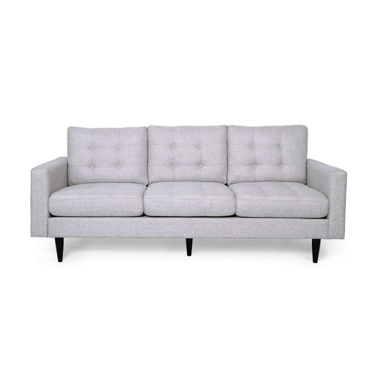 Adderbury Contemporary 3-seat Tufted Fabric Sofa by Christopher Knight Home