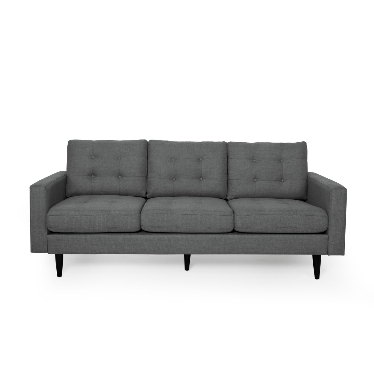 Adderbury Contemporary 3-seat Tufted Fabric Sofa by Christopher Knight Home