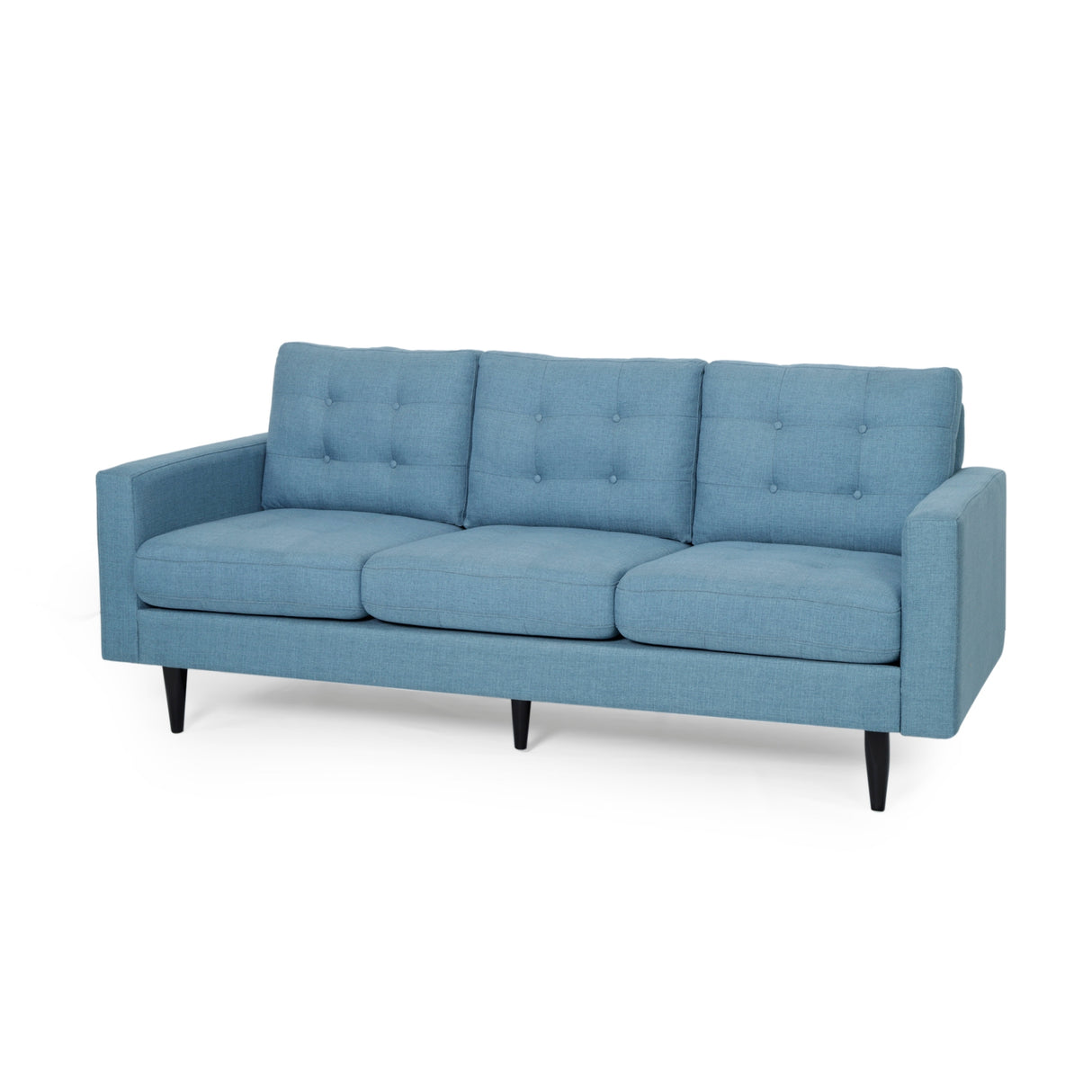 Adderbury Contemporary 3-seat Tufted Fabric Sofa by Christopher Knight Home