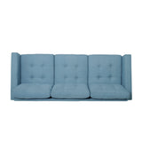 Adderbury Contemporary 3-seat Tufted Fabric Sofa by Christopher Knight Home