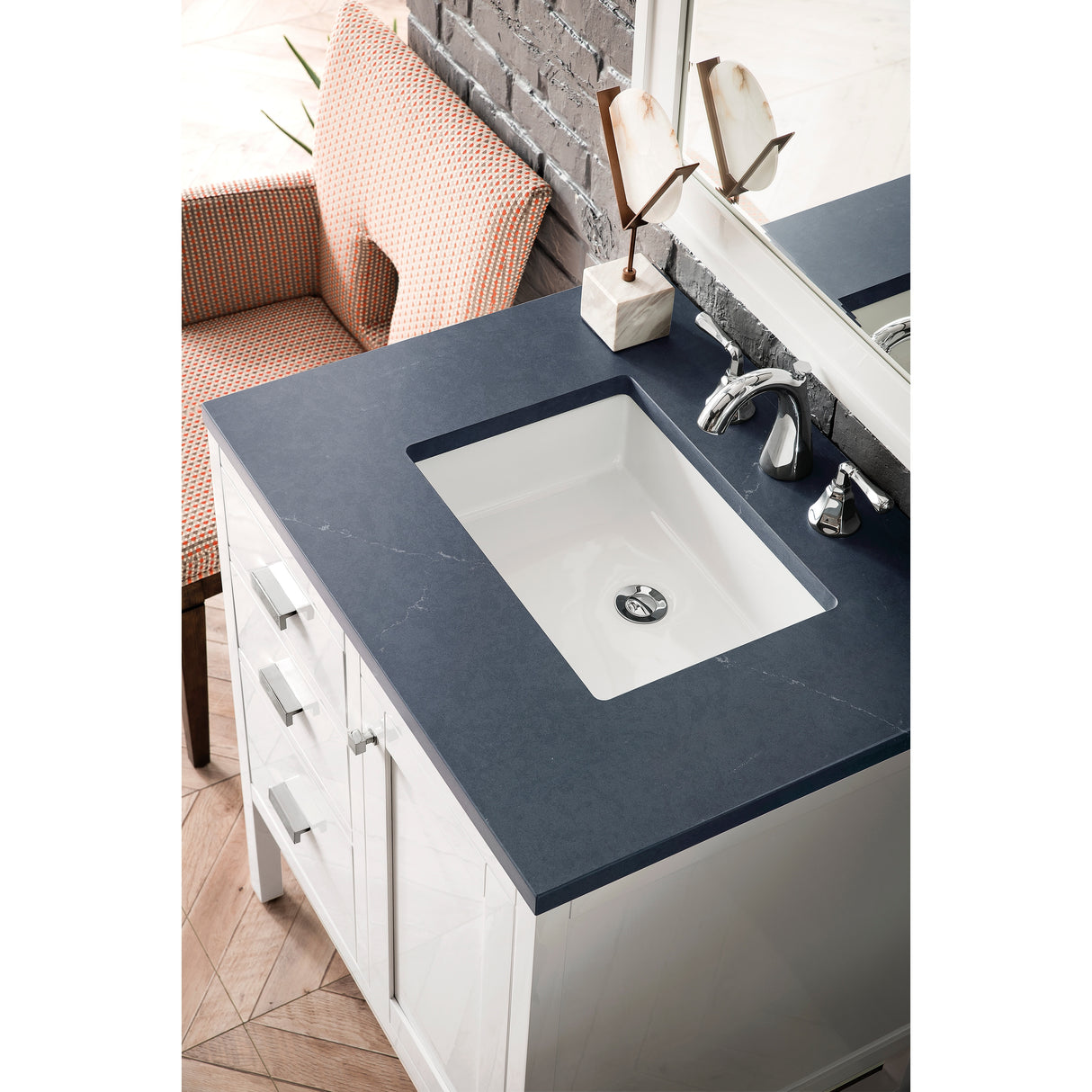 James Martin Vanities Addison 30" Single Vanity, Glossy White