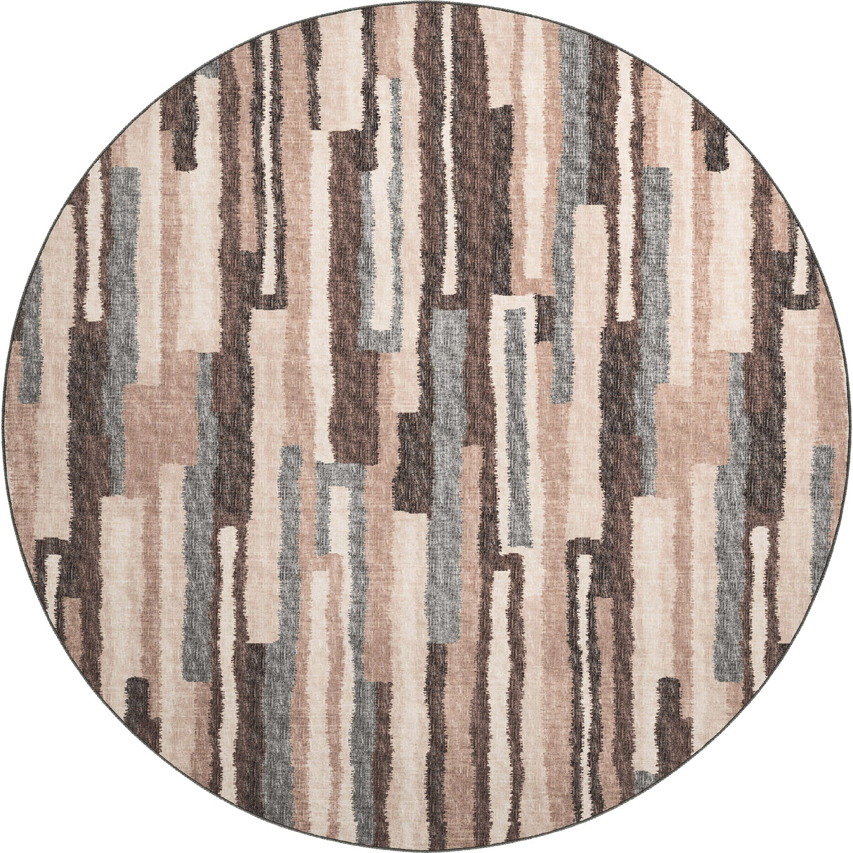 Indoor/ Outdoor Addison Bravado Abstract Striped Washable Area Rug