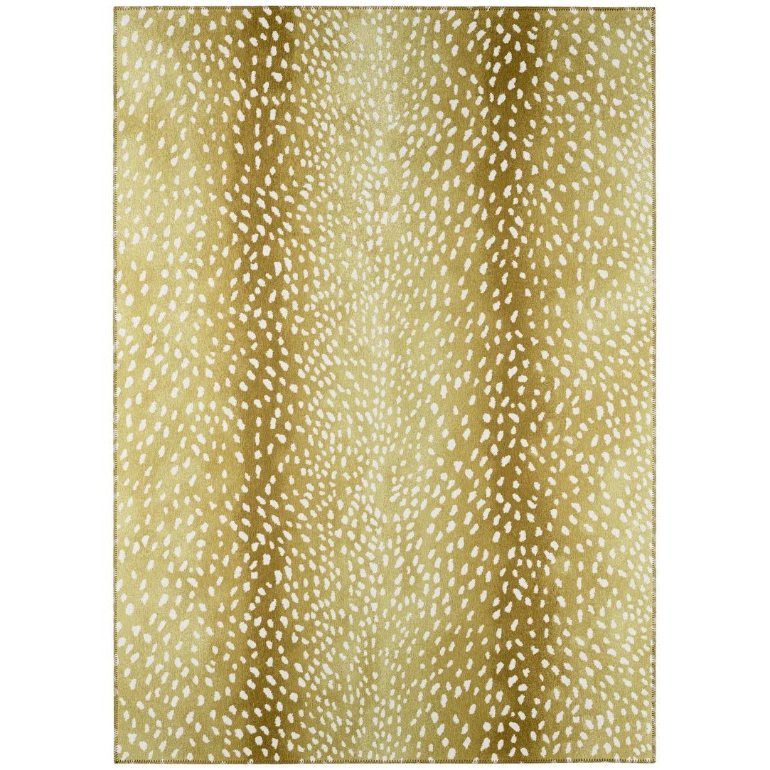 Indoor/ Outdoor Addison Safari Gazelle Animal Print Washable Area Rug