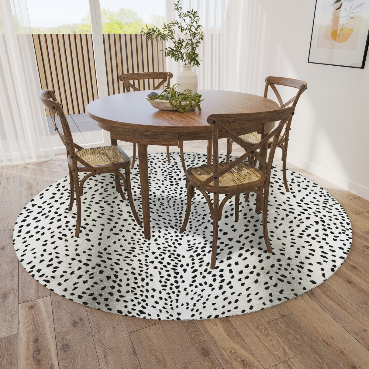 Indoor/ Outdoor Addison Safari Gazelle Animal Print Washable Area Rug