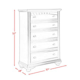 Picket House Furnishings Addison White King Panel 6PC Bedroom Set