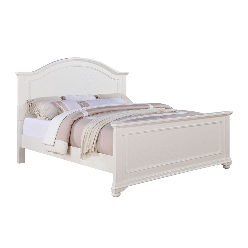 Picket House Furnishings Addison White King Panel 6PC Bedroom Set