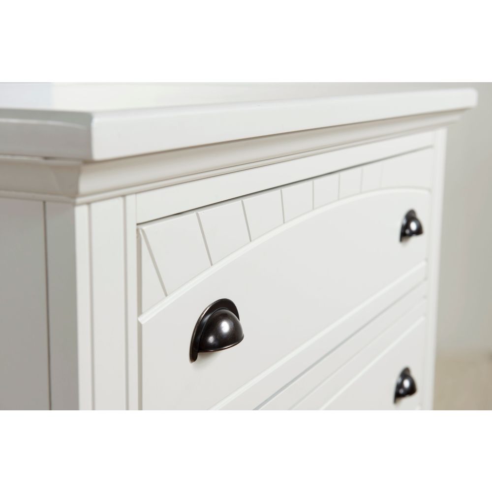 Picket House Furnishings Addison White King Panel 6PC Bedroom Set