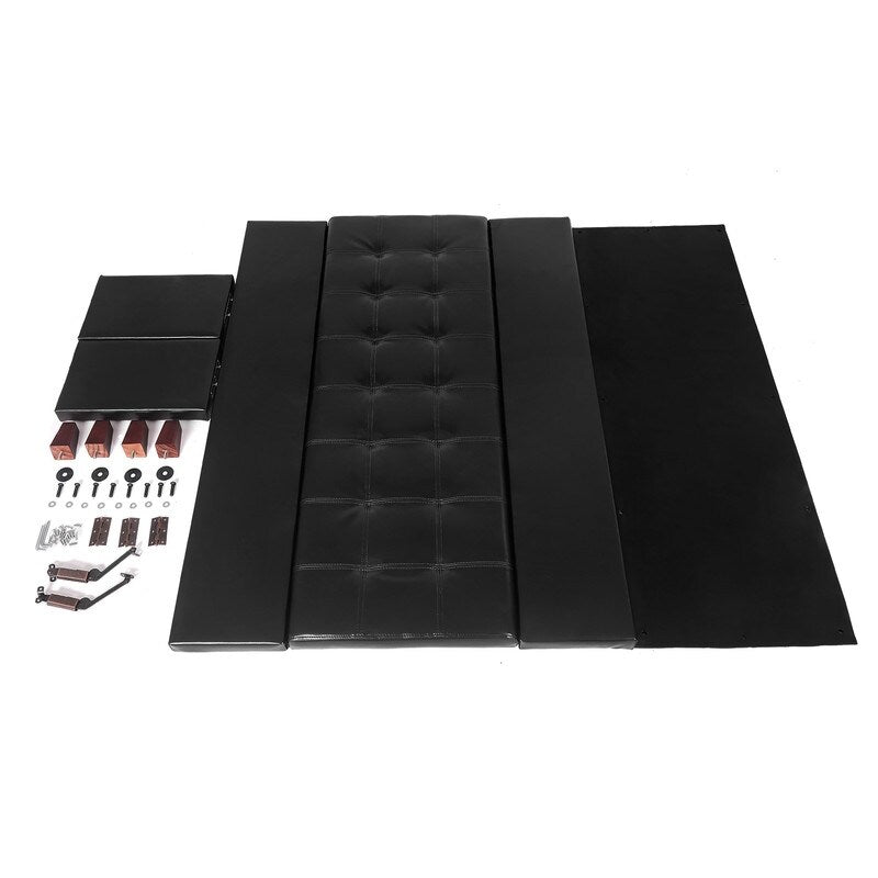 Adeco Contemporary Accent Bench Storage Ottoman Assembly Required