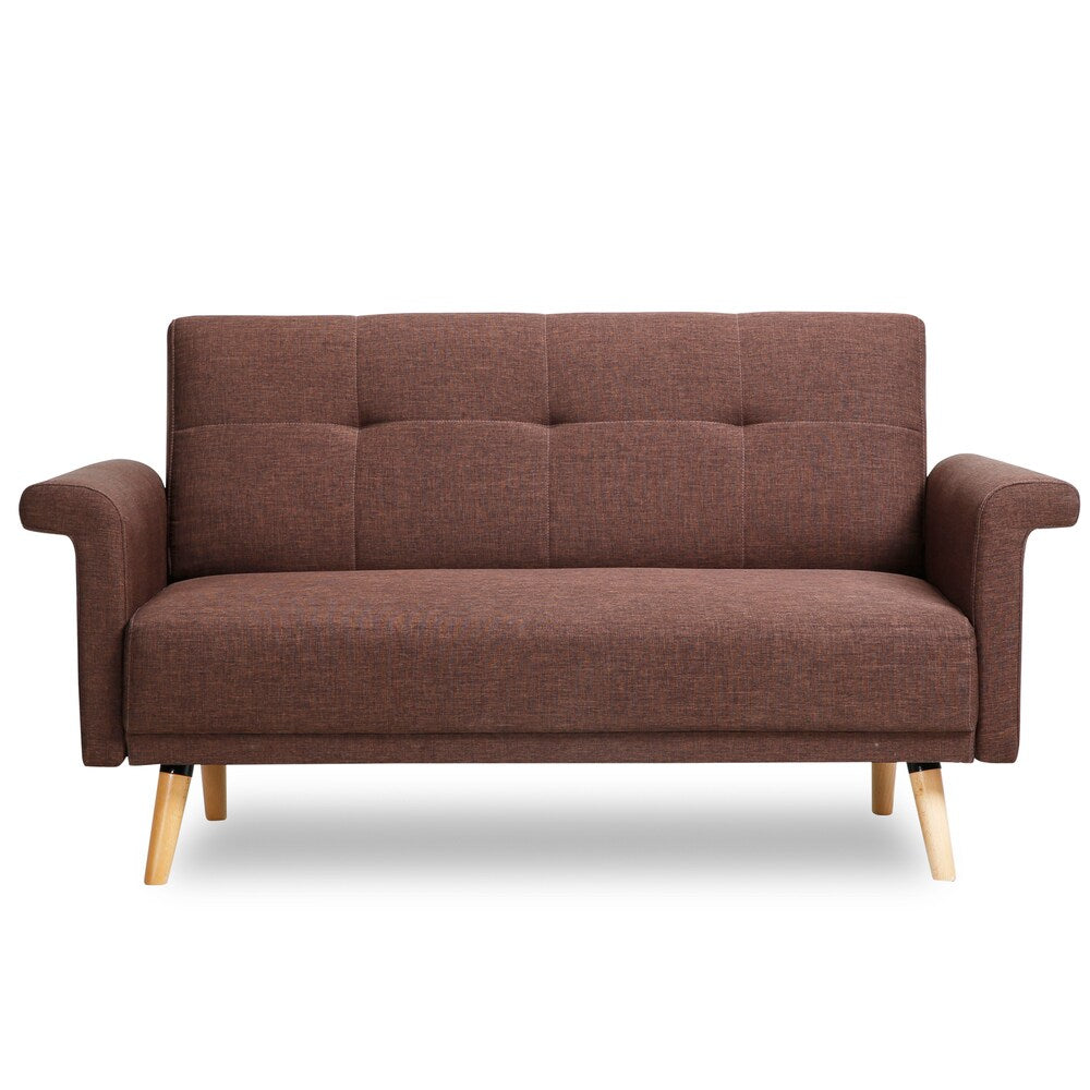 Adeco Fabric Mid-century Style Sofa