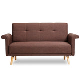 Adeco Fabric Mid-century Style Sofa