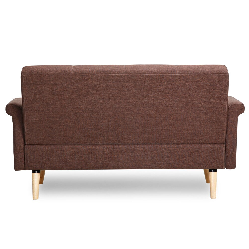 Adeco Fabric Mid-century Style Sofa