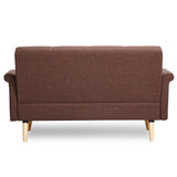 Adeco Fabric Mid-century Style Sofa