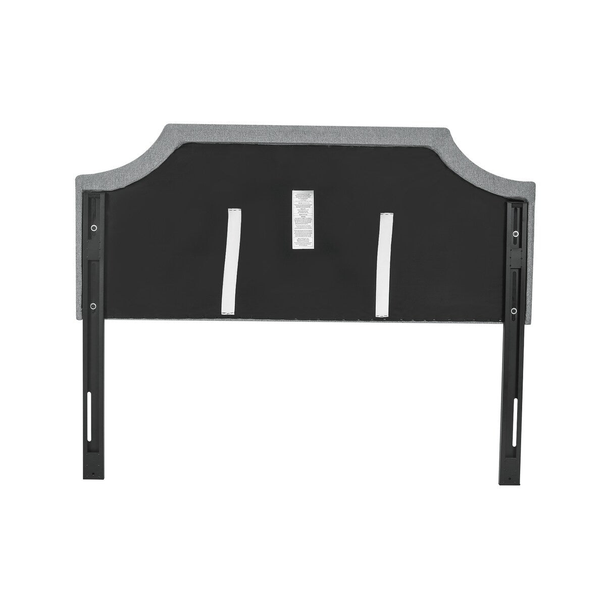 Adeco Fabric Upholstered Headboard with Nailhead for Queen Bed