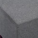 Adeco Simple British Style Cube Ottoman Footstool