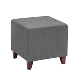 Adeco Simple British Style Cube Ottoman Footstool