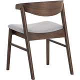 Adel Dining Table Set - Walnut - 71" With 6 X Haisley Dining Chair