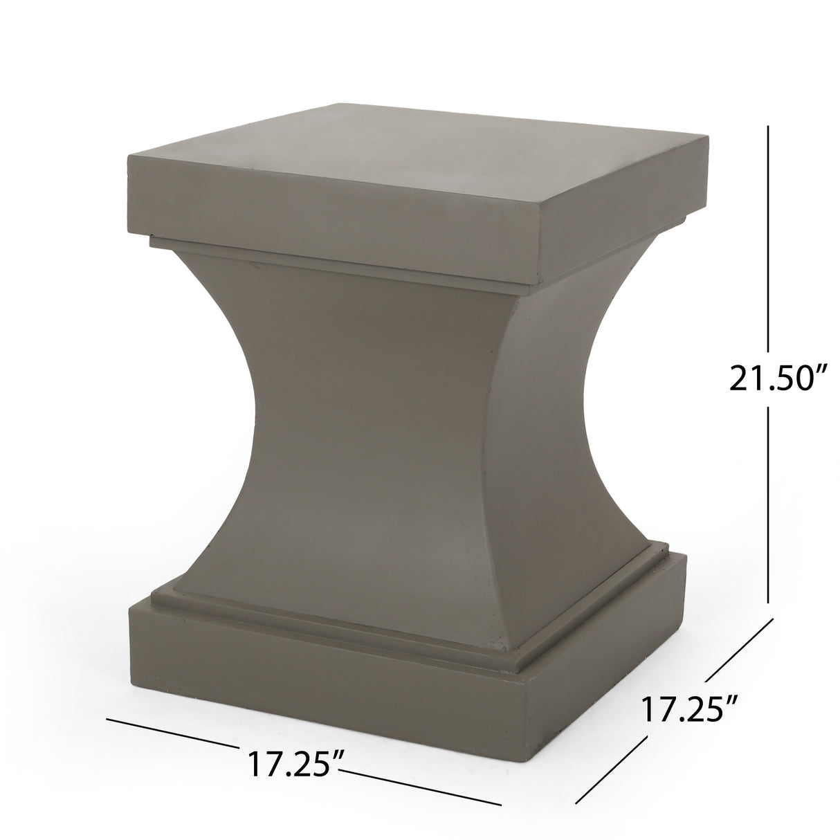 Adelberg Indoor Modern Lightweight Concrete Side Table by Christopher Knight Home