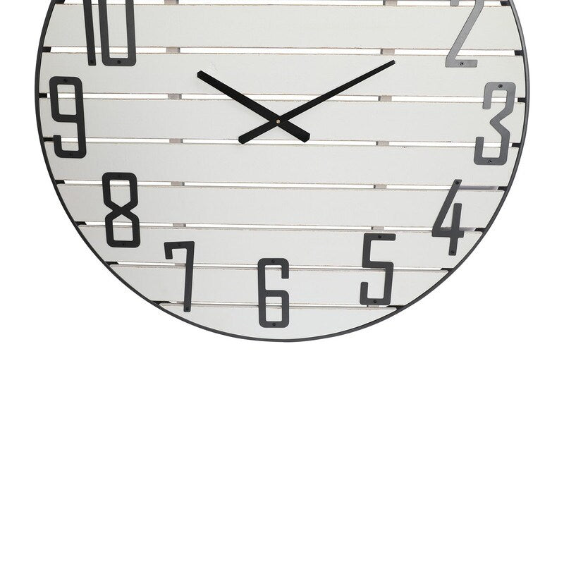 Adelina Round Wood Farmhouse Wall Clock - 33"H x 33"W x 1.25"D