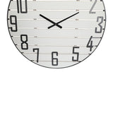 Adelina Round Wood Farmhouse Wall Clock - 33"H x 33"W x 1.25"D