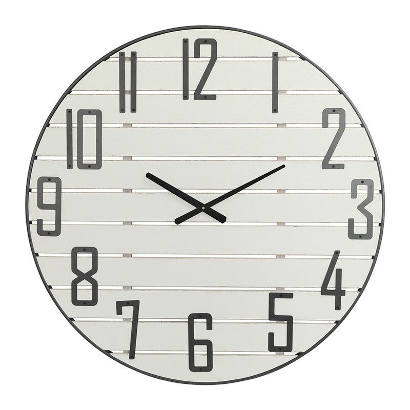 Adelina Round Wood Farmhouse Wall Clock - 33"H x 33"W x 1.25"D