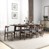 Aden 9-Piece Mid Century Dining Set with 8 Dining Chairs