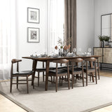 Aden 9-Piece Mid Century Dining Set with 8 Dining Chairs
