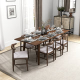 Aden 9-Piece Mid Century Dining Set with 8 Dining Chairs