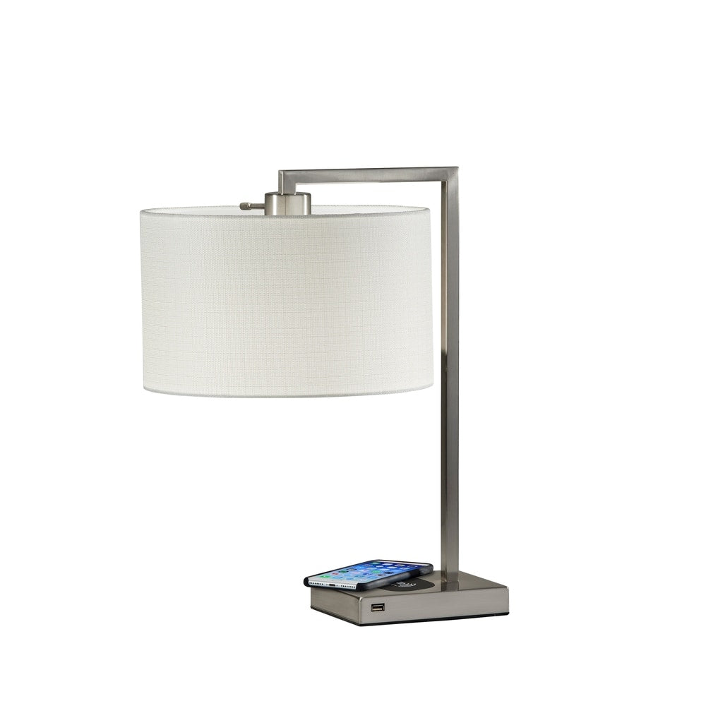 Adesso Austin Wireless Charging Pad Table Lamp
