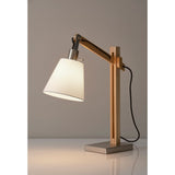 Adesso Walden Natural Rubber Wood Table Lamp