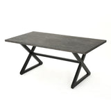 Adina 7-piece Wicker Aluminum Dining Set by Christopher Knight Home - N/A