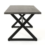 Adina 7-piece Wicker Aluminum Dining Set by Christopher Knight Home - N/A