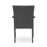 Adina 7-piece Wicker Aluminum Dining Set by Christopher Knight Home - N/A