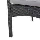 Adina 7-piece Wicker Aluminum Dining Set by Christopher Knight Home - N/A