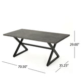 Adina 7-piece Wicker Aluminum Dining Set by Christopher Knight Home - N/A