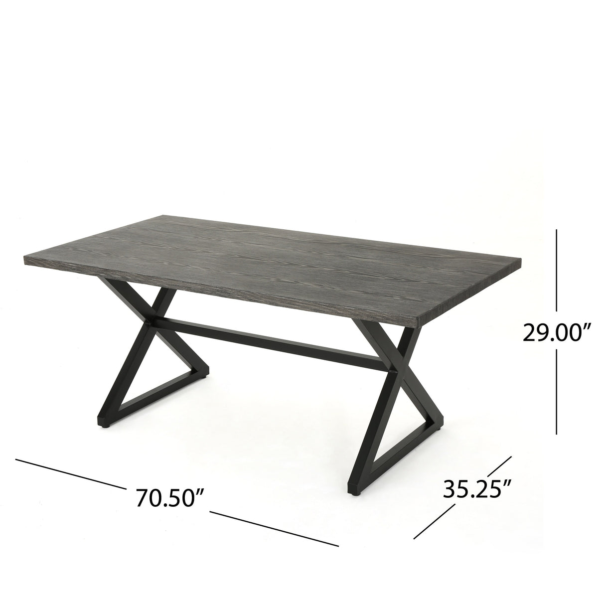 Adina 7-piece Wicker Aluminum Dining Set by Christopher Knight Home - N/A