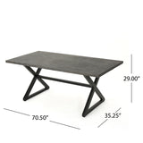 Adina 7-piece Wicker Aluminum Dining Set by Christopher Knight Home - N/A