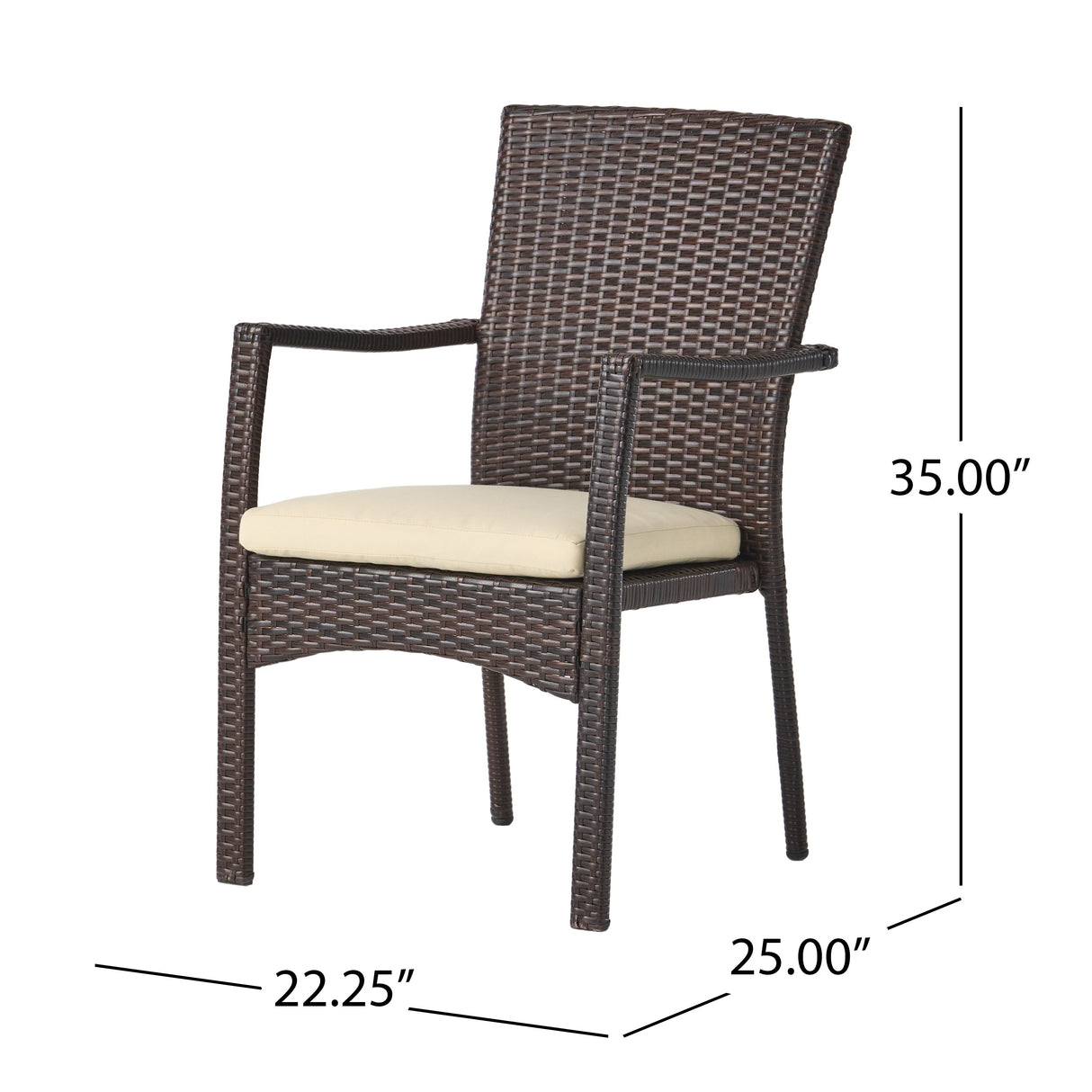 Adina 7-piece Wicker Aluminum Dining Set by Christopher Knight Home - N/A